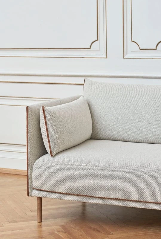 HAY Silhouette Sofa 2-seater, Coda 100/Sense Cognac - Oiled Oak 8 HAY Silhouette Sofa 2-seater, Coda 100/Sense Cognac - Oiled Oak - Image 6