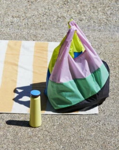 HAY Frotté Stripe Bath Sheet, Warm Yellow -Finnishdesignshop Six colour Bag L No 8 Sowden Bottle light yellow Frotte Stripe warm yellow