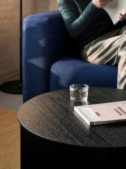 HAY Slit Wood Table, 65 Cm, Black -Finnishdesignshop Slit Table Wood black wb lacquer oak Glass S 2