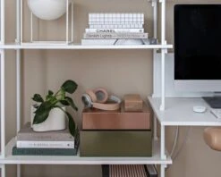 HAY Colour Storage Box, M, Olive -Finnishdesignshop Small Storage Design Stories x Kasia Rutkowiak 15 1