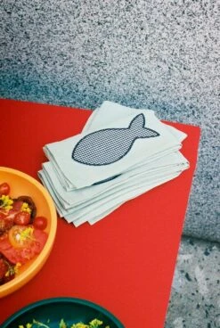 HAY Sobremesa Napkin, 4 Pcs, Green -Finnishdesignshop Sobremesa Napkin Set of 4 green 02