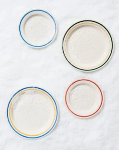 HAY Sobremesa Plate, 2 Pcs, 24,5 Cm, Blue - Yellow -Finnishdesignshop Sobremesa Plate Family 01