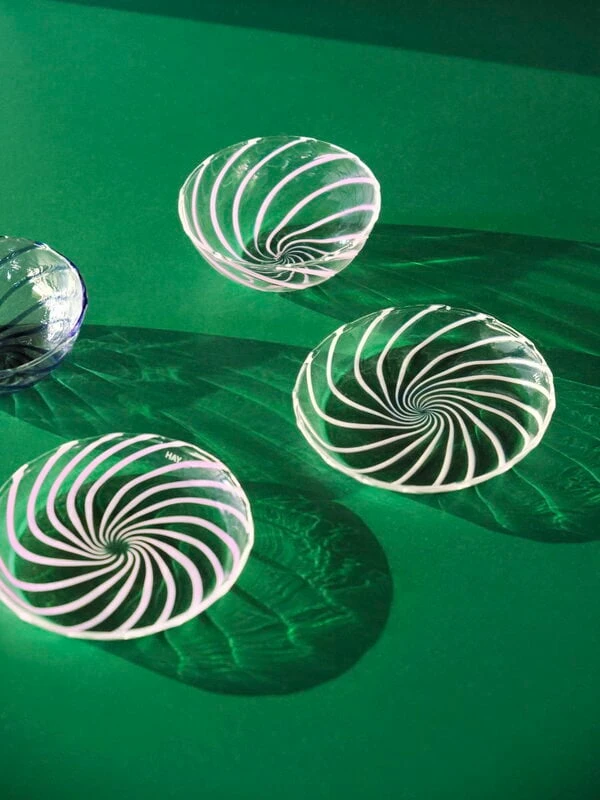 HAY Spin Bowl, 2 Pcs, Pink - Blue 4 HAY Spin Bowl, 2 Pcs, Pink - Blue - Image 2