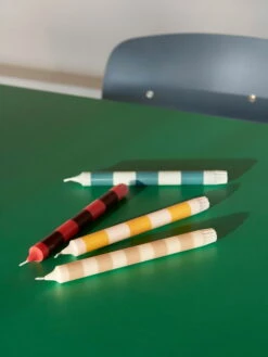 HAY Stripe Candle, 4 Pcs, Douce -Finnishdesignshop Stripe Candle