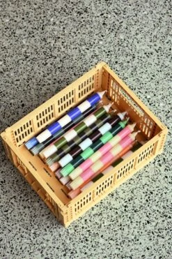 HAY Stripe Candle, 4 Pcs, Douce -Finnishdesignshop Stripe Candle Set of 4 family 1