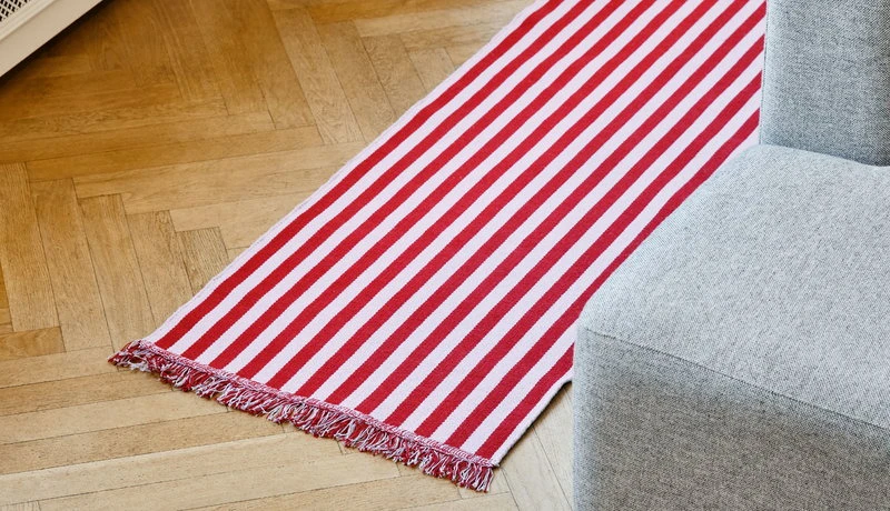 HAY Stripes And Stripes Rug, 60 X 200 Cm, Raspberry Ripple 6 HAY Stripes And Stripes Rug, 60 X 200 Cm, Raspberry Ripple - Image 4