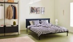 HAY Tamoto Bed, 180 X 200 Cm, Anthracite - Metaphor 008 13 HAY Tamoto Bed, 180 X 200 Cm, Anthracite - Metaphor 008 -Finnishdesignshop Tamoto Bed Metaphor 008 headboard anthracite powder coated frame Pier System 1002 black powder coated steel black anodised profiles