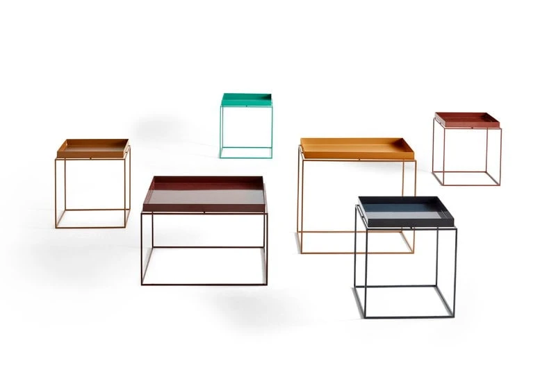 HAY Tray Table Medium Square, Chocolate 4 HAY Tray Table Medium Square, Chocolate - Image 2