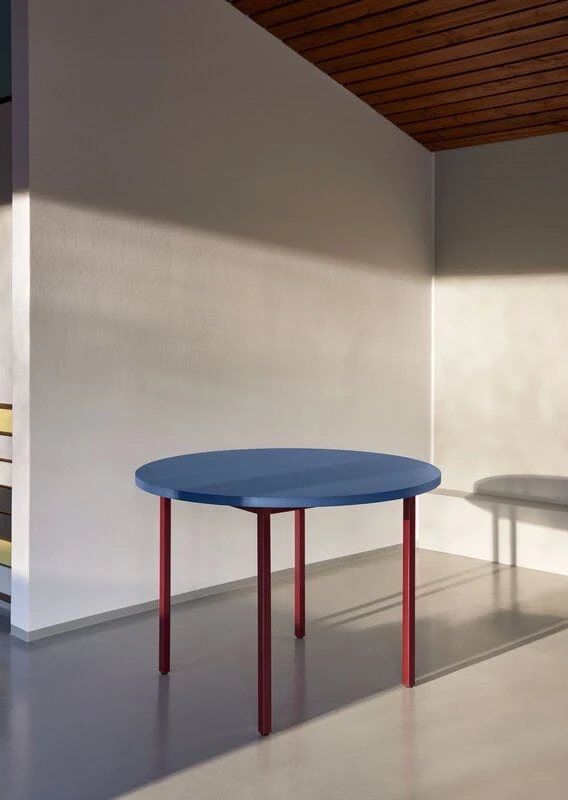 HAY Two-Colour Table, 120 Cm, Maroon Red - Blue 8 HAY Two-Colour Table, 120 Cm, Maroon Red - Blue - Image 6