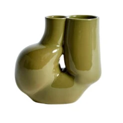 HAY W&S Chubby Vase, Olive Green