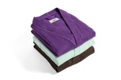 HAY Waffle Bathrobe, One Size, Coffee Brown -Finnishdesignshop Waffle Bathrobe family 05 2
