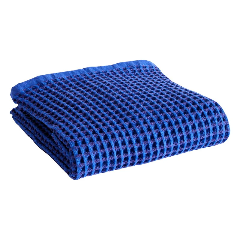 HAY Waffle Bath Towel, Vibrant Blue 3 HAY Waffle Bath Towel, Vibrant Blue