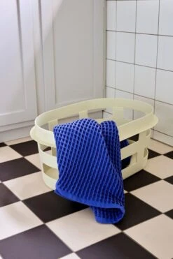 HAY Waffle Bath Towel, Vibrant Blue 11 HAY Waffle Bath Towel, Vibrant Blue -Finnishdesignshop Waffle Bath Towel ultramarine twist Basket S soft yellow