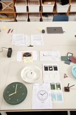 HAY Wall Clock, Green -Finnishdesignshop Wall Clock Studio Visit