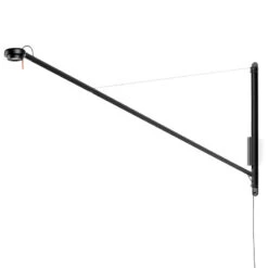 HAY Fifty-Fifty Wall Lamp, Soft Black