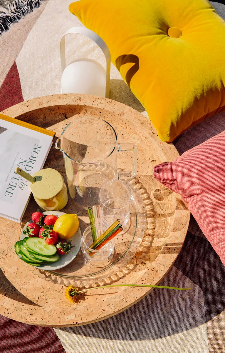 HAY Dot Cushion, Steelcut Trio, Rose 4 HAY Dot Cushion, Steelcut Trio, Rose - Image 2